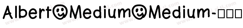 Albert Medium Medium字体转换